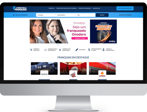 site da corretora de franquias